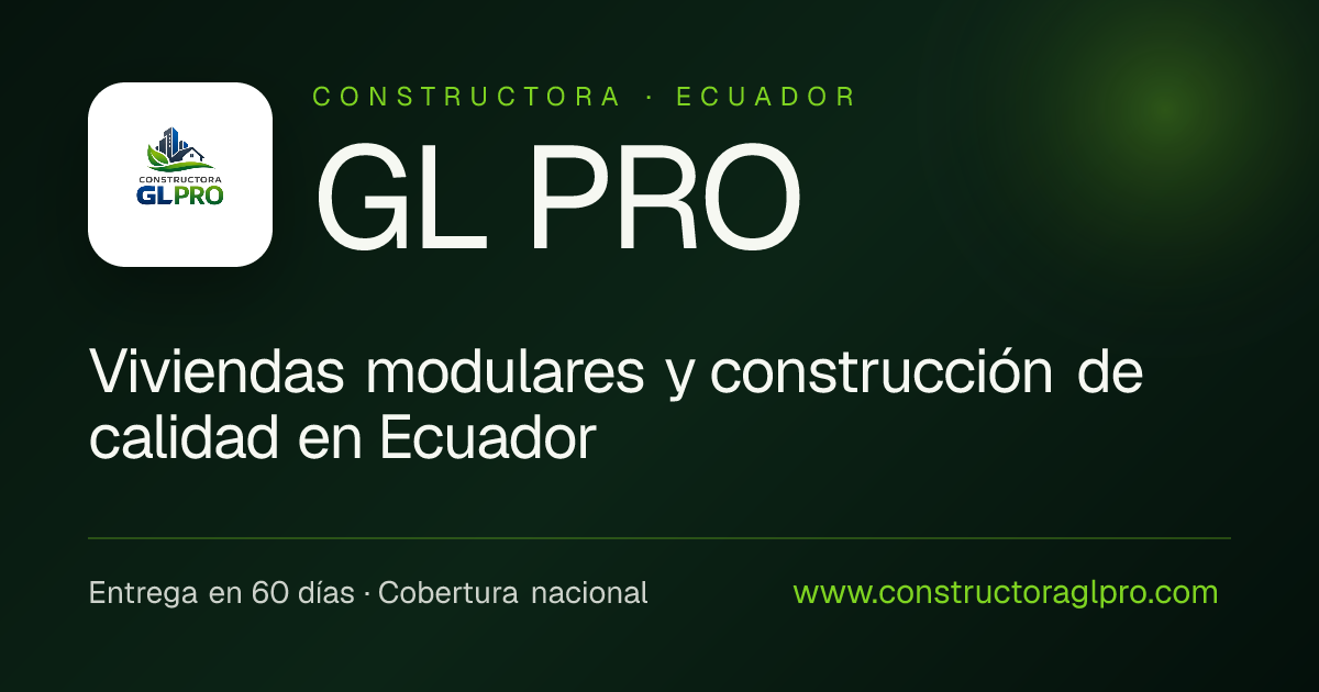 Viviendas Modulares · GL PRO
